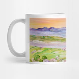 Mountains In The Fog. Italy. Tuscany Mug